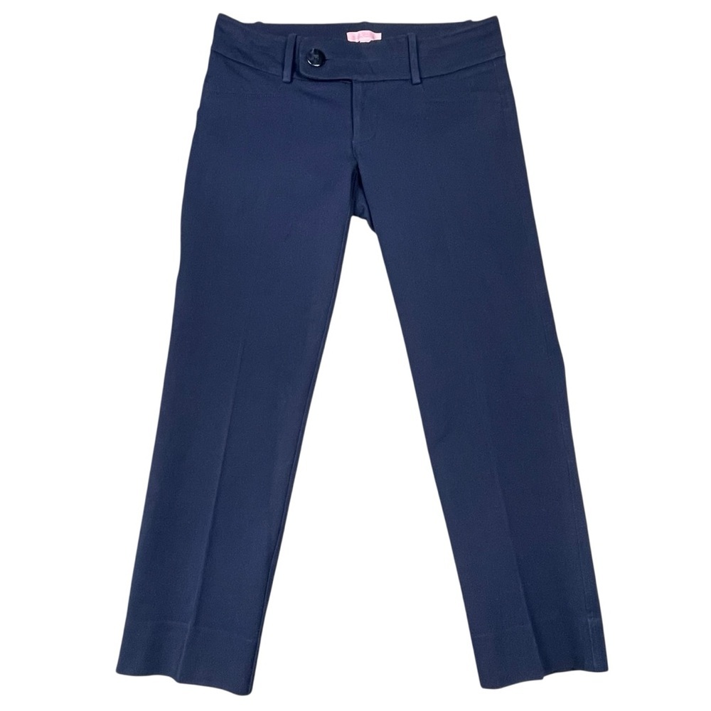 Lilly Pulitzer Low Rise Stretch Slim Cropped Casual Work Vacation Pant - Sz 4